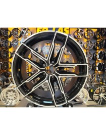 4 Adet STW-824 8*18 5*112 ET45 66,6B BLACK MACK JANT YENİLENMİŞ (Takım)