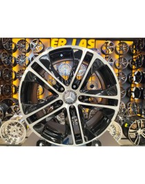 4 Adet MERCEDES ORIJINAL 7.5*17 5*112 ET47 66.6 BLACK MACK JANT YENİLENMİŞ (Takım)