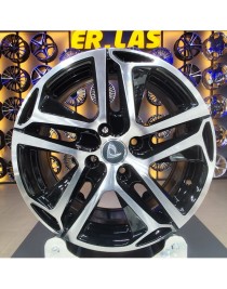 4 Adet BK-5516 7*16 4*108 ET28 65,1 BLACK MACHINED JANT (Takım)
