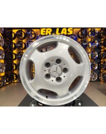 4 Adet MERCEDES ORIJINAL 6.5*15 5*112 ET37 66.6 SILVER JANT REVİZE EDİLMİŞ (Takım)