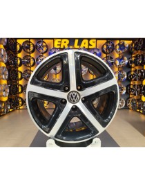 4 Adet VOLKSWAGEN ORIJINAL 9*19 5*130 ET60 66.45 BLACK MACK JANT REVİZE EDİLMİŞ (Takım)