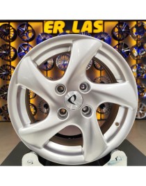 4 Adet BK-604 5.5*14 4*108 ET12 65.1 HYPER SILVER JANT (Takım)