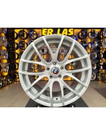 4 Adet BORBET ORIJINAL 8.5-9.5*20 5*120 ET51 72.6 SILVER JANT REVİZE EDİLMİŞ (Takım)