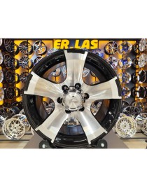 4 Adet BKY-0159 8*16 6*130 ET25 84.1 BLACK MACHINED JANT  (Takım)