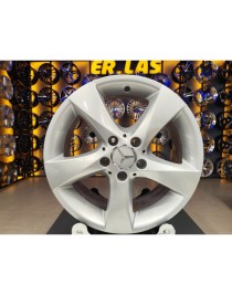 4 Adet MERCEDES ORIJINAL 7*17 5*112 ET51 66.6 SILVER JANT REVİZE EDİLMİŞ (Takım)