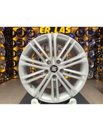 4 Adet SEAT ORIJINAL 7*17 5*112 ET49 57.1 SILVER JANT REVİZE EDİLMİŞ (Takım)
