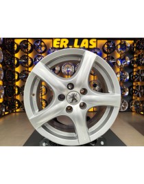 4 Adet PEUGEOT ORIJINAL 6.5*16 5*108 ET50 65.1 SILVER JANT REVİZE EDİLMİŞ (Takım)