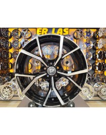4 Adet BK-5801 7.5*17 5*100 ET35 57.1 BLACK MACK JANT (Takım)
